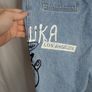 MNWKA Mishka NYC Graffiti Denim Jogger Jeans Let The World Burn Blue Tapered Size Small Y2K Image 4
