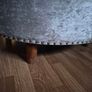 Poufe. Grey velvet. Open to offers Image 2