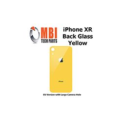 iPhone XR Replacement Back Glass Door Cover with Adhesive Yellow