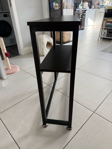 Black Console Table for Indoors - Metal