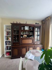 vintage display cabinet