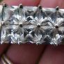 Vintage 925 Sterling Silver  Crystal Stone Studded Pendant With Chain 23.8g L10" Image 2