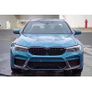 Gloss Black Dual Fin Slat Kidney Grille Grill For BMW 5 series G30 G31 M5 2017-2020 Image 2