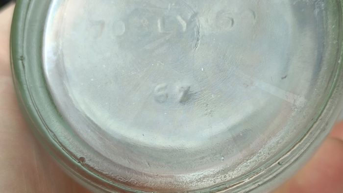 501 - Vintage Clear Glass Cork Top Collectible Decorative Strand Dairy Milk Bottle