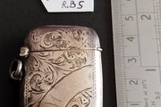 Antique 1923 Sterling Silver Vesta Case - Excellent "Snap" Mechanism