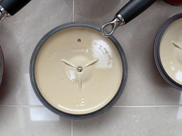 Le Creuset Cast Iron Saucepan Set 16cm, 18cm & 20cm