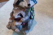 Raccoon  Woodland Animal with Baby Ornament