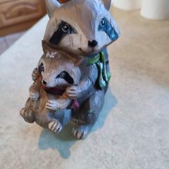 Raccoon  Woodland Animal with Baby Ornament