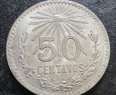 1945 mexican 50 centavos
