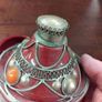 Moroccan Ceramic and Brass Jar Image 7