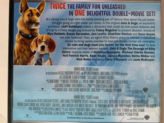 Cats & Dogs 2 Movie Boxset [2xMovie DVD]