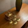 REDUCTION Art Deco "atomic" cocktail / liqueur glasses x 6 Image 6