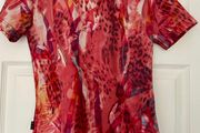 Just Cavalli Abstract Print Stretch Top - Size L - Designer Top