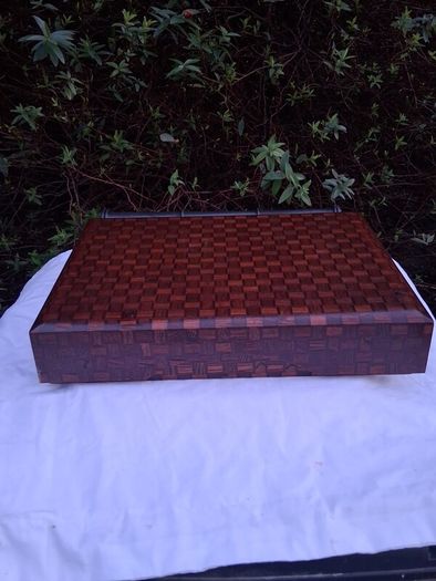Japanese Wooden Parquet Stationery Box