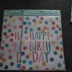 Birthday table cover