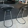 Chrome Bar Stools Pair Image 2