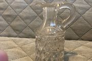 Vintage glass milk jar