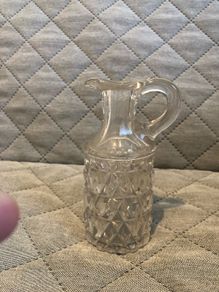 Vintage glass milk jar
