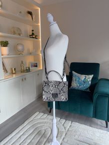 Ladies Grey Snake Print Handbag from Aldo
