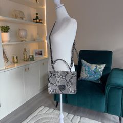 Ladies Grey Snake Print Handbag from Aldo