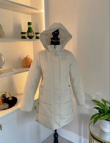 Ladies Oatmeal Hooded Coat from Vero Moda. Size Xs UK 6-8 / EU 34-36