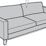IKEA Karlstad Sofa BED Pink-red cover only Image 4