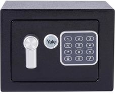 Small Value Safe, Digital Keypad, LED Light Indicators, 15mm Steel Locking Bolts, Emergency Override Key, Wall And Floor Fixings, Black Finish (FREE POSTAGE)