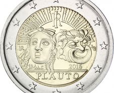 Italy 2 Euro Commemorative Coin 2016 - 2200th Anniversary of the Death of Plautus. Uncirculated.