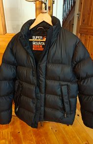 [NEW] Superdry Black Puffer Jacket