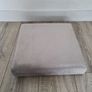 Velvet storage cube Ottoman grey Image 2
