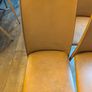 Italian leather dining chairs Image 3