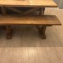 Wooden dining table and bench.                                             SOFA NOT INCLUDED!!!!!!!! Image 4