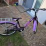 24" Purple Style Bike with Rack and Mudguards Image 3