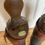 Antique Maxwell Of London Beechwood Boot trees and leather riding boots Image 2