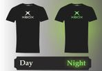 X box glow in the dark t-shirts tee top shirt gamer t-shirt great gift present for gamer