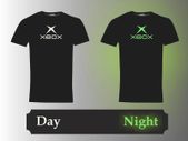 X box glow in the dark t-shirts tee top shirt gamer t-shirt great gift present for gamer