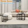 Wooden Nesting Tables Set of 3 Coffee Table, Stacking Side End Tables for Living Room, Grey Image 4