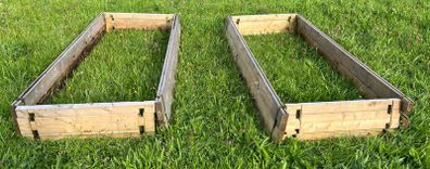 2 Wooden Raised beds