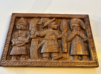 Two Hard-Carved African Wooden Sculptures