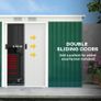 4ft x 9ft Steel Garden Tool Shed Image 4