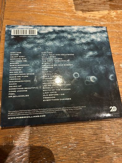 2xCD Robbie Williams In And Out Of Consciousness - Greatest Hits 1990 - 2010