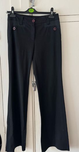 Black trousers, size 36 (UK8)