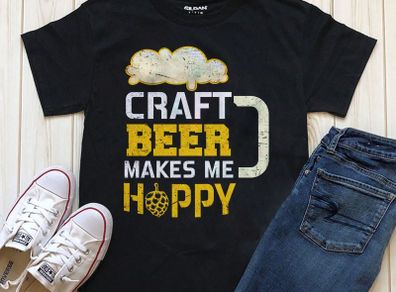 Craft beer makes me hoppy t-shirt