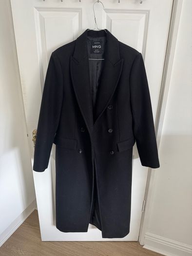 Mango Italian wool double breasted coat