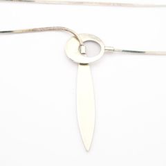Vintage 925 Silver Scandinavian Necklace In Original Box