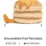 New JELLYCAT Amuseables Fran Pancakes Image 2