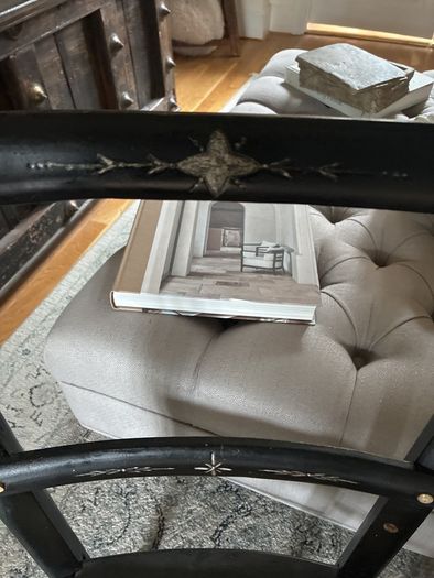 Hitchcock chair ebonised