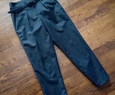 Peter O'Brien Awear 100% Wool Tailored Trousers Grey size 8