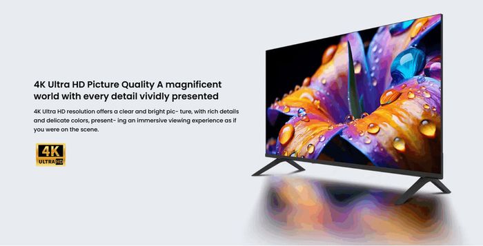 43" Smart Tv Frameless - New