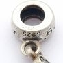 Pandora Style Sterling Silver & Cubic Zirconia Spacer Bead, I Love My Dog Charm Image 5